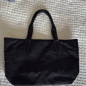 Lululemon Athletica Black Canvas Tote Bag Sturdy Design